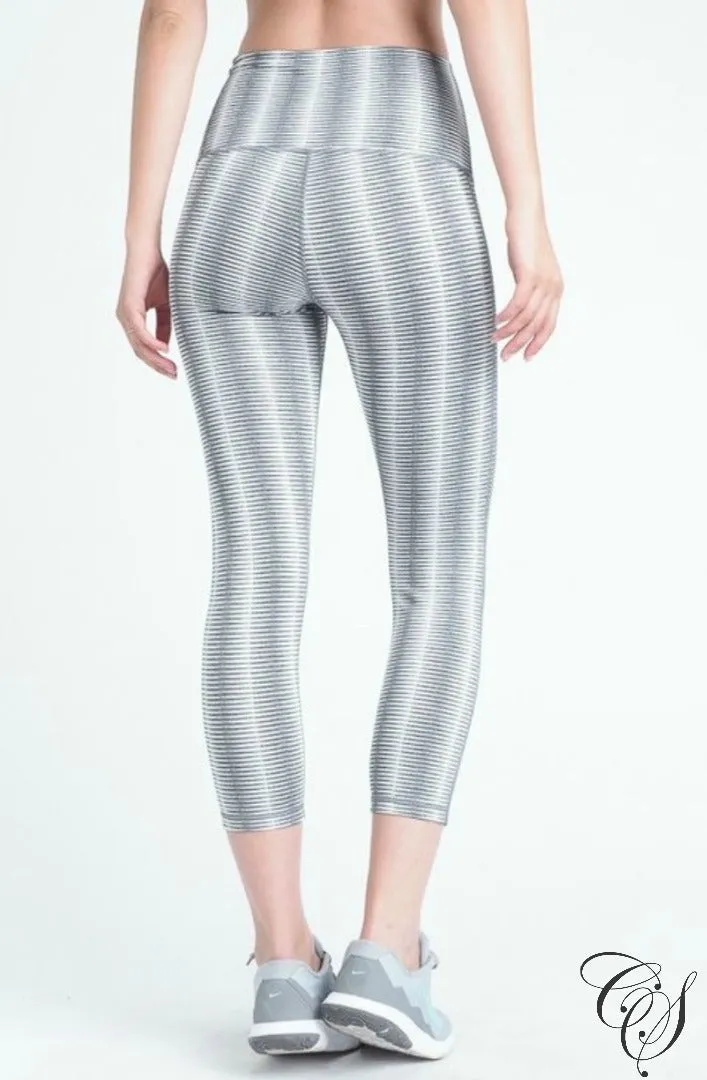 Morgan Optical Print High Waist Capri Leggings