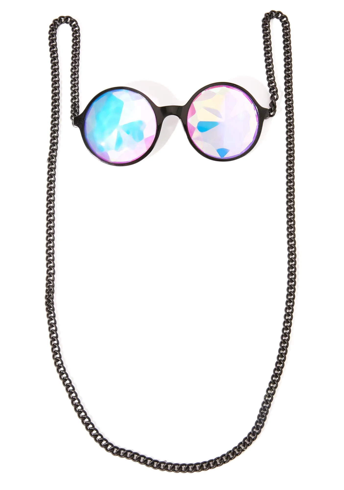 Mosaic Kaleidoscope Chain Glasses-