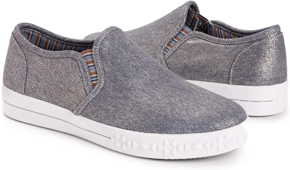 MUK LUKS Women's Street Savvy Sneaker-Blue Loafer