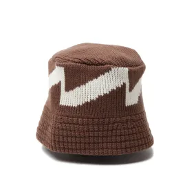 New Era Japan Pattern Brown Bucket Hat