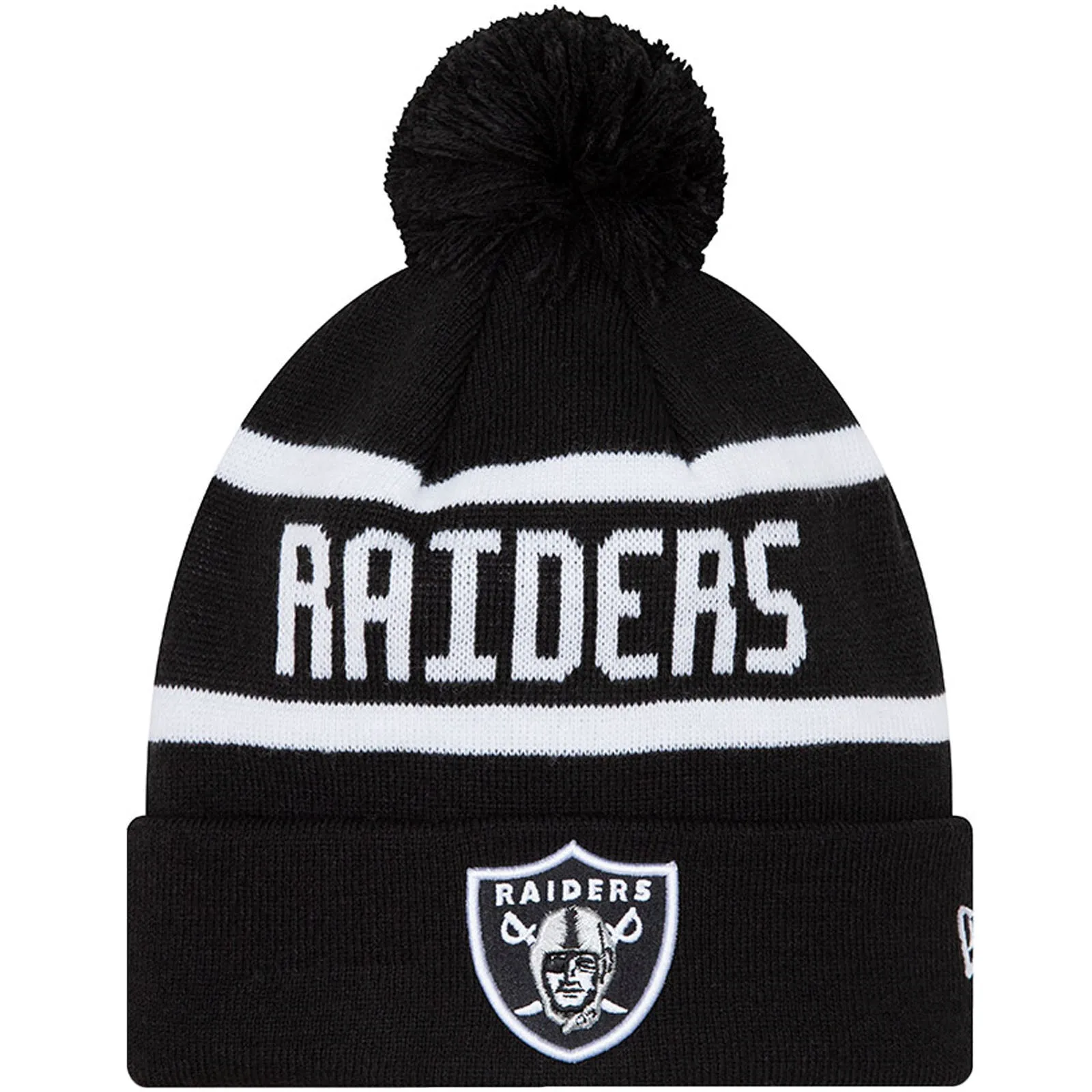 New Era Las Vegas Raiders Jake Cuff Bobble Hat - Black