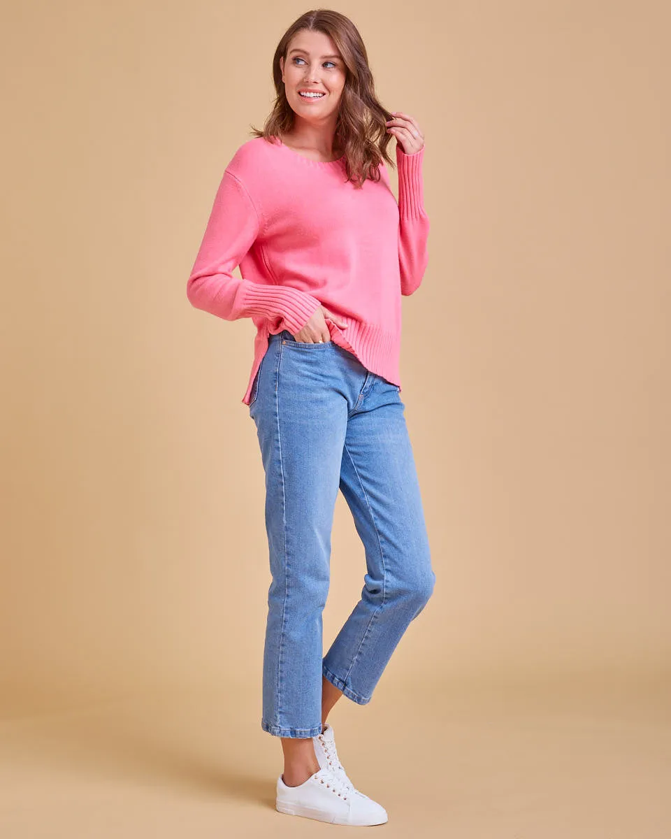 Nursing Knit Sweater - Pink