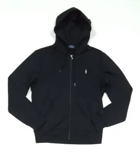 Nwt Polo Ralph Lauren Black Double Knit Pony Hoodie