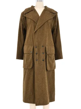 Olive Wool Utility Coat