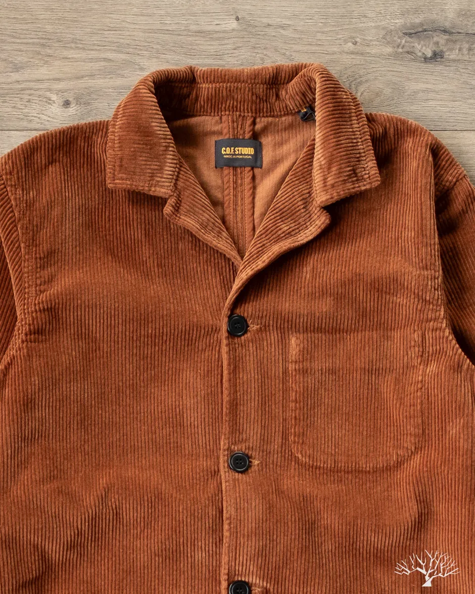 Painter Jacket Organic 8W Corduroy - Terracotta