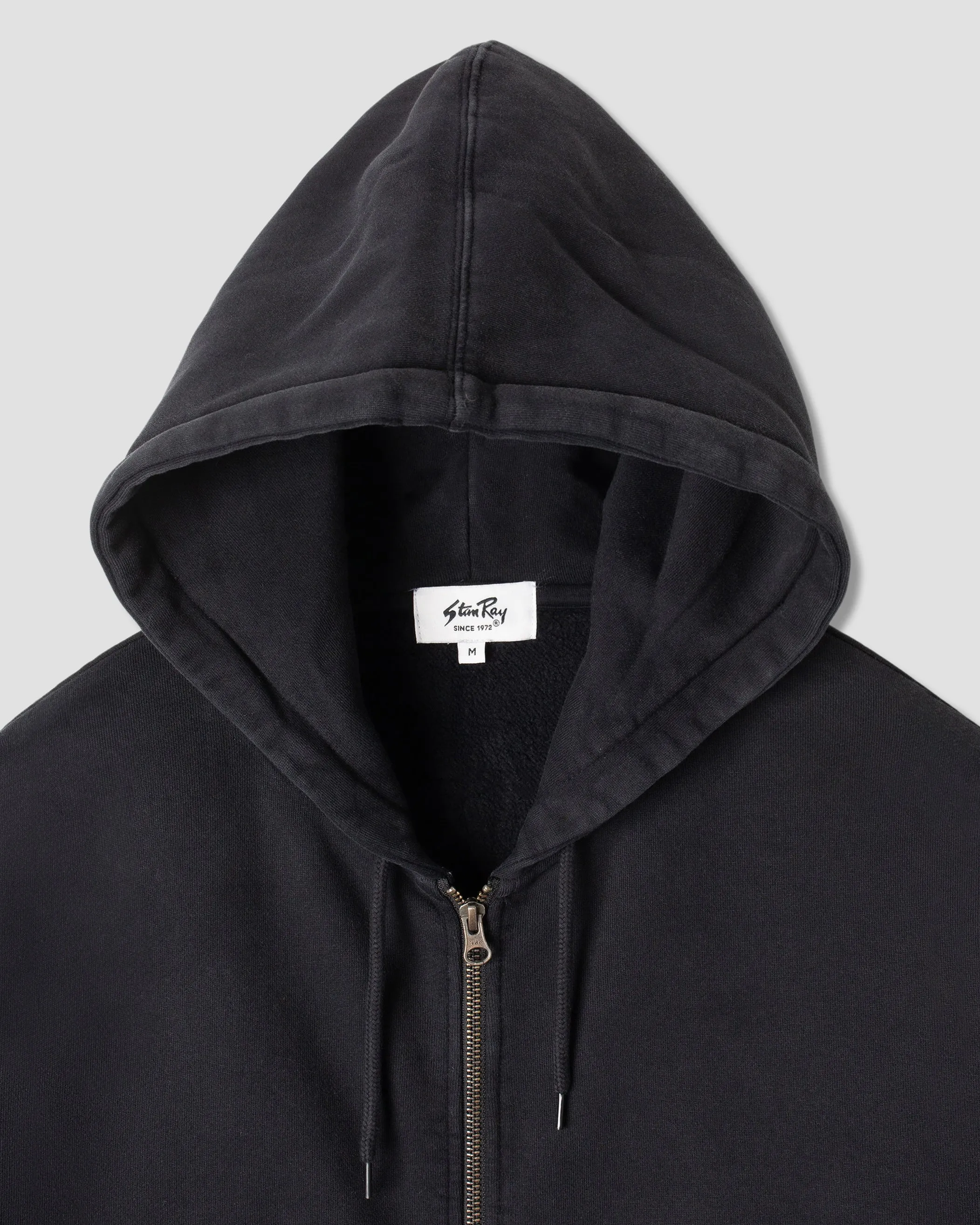 Patch Zip Hood (Washed Black)