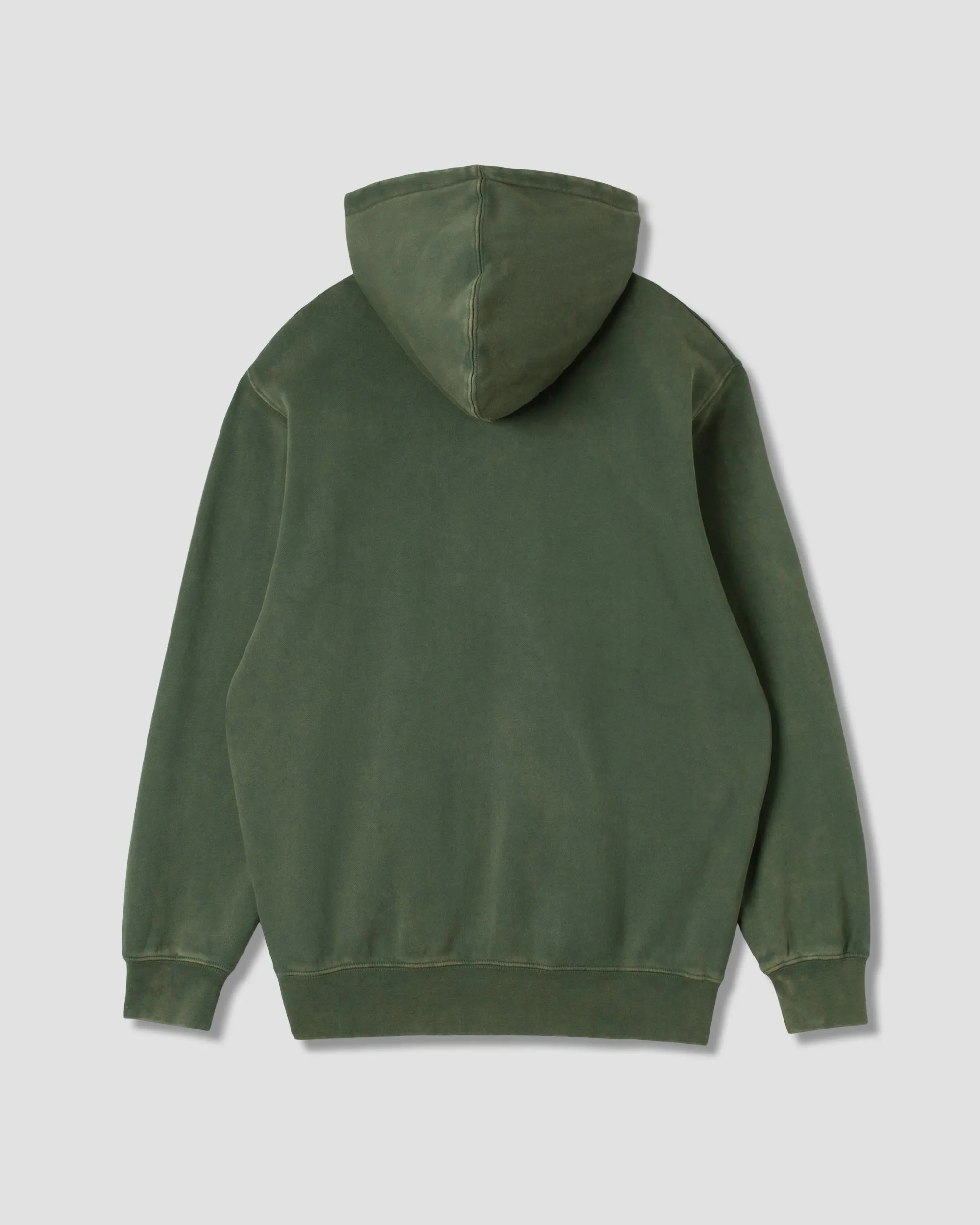 Patch Zip Hood (Washed Green)