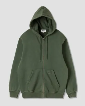 Patch Zip Hood (Washed Green)