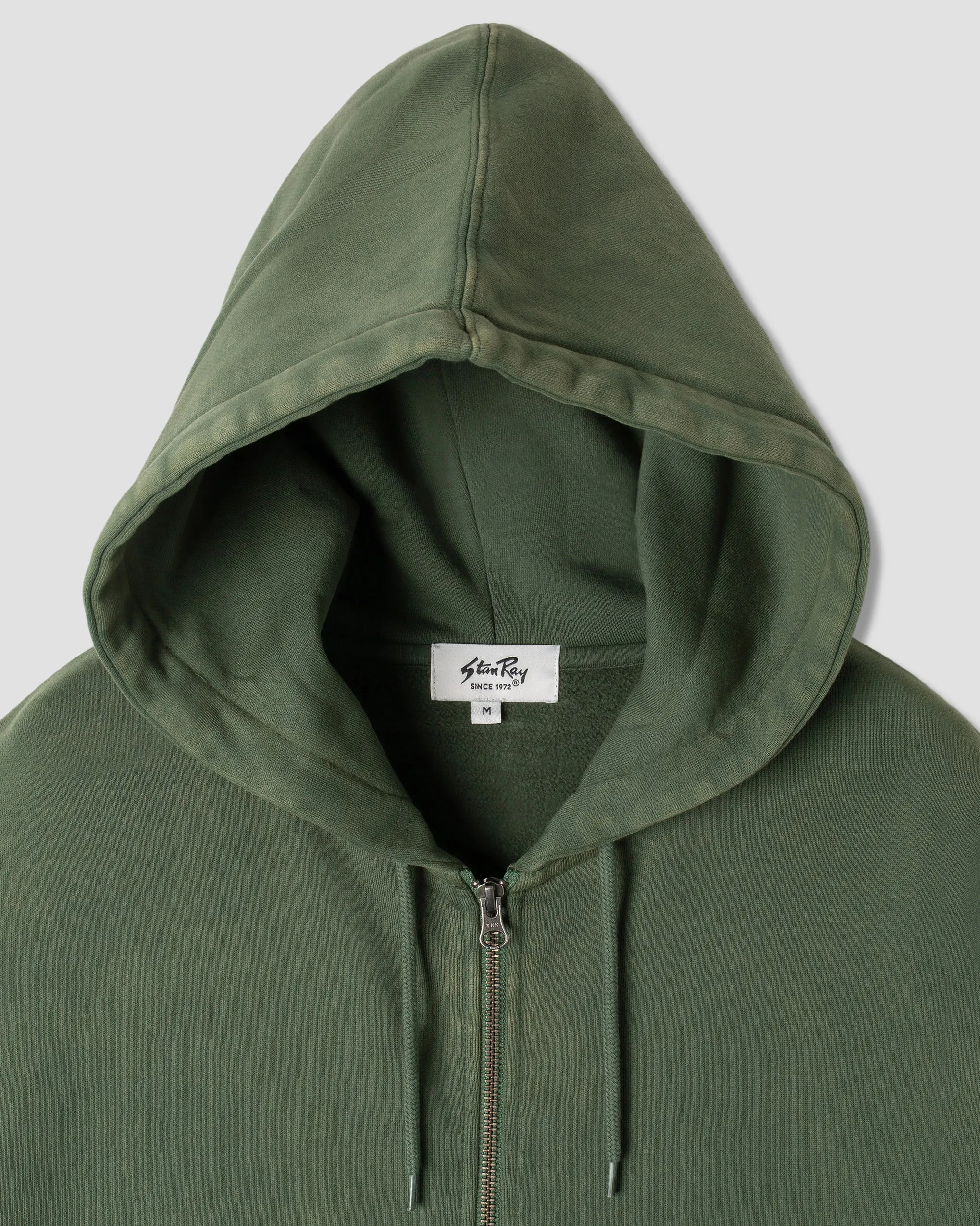 Patch Zip Hood (Washed Green)