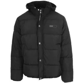 Plein Sport Bold Logo Padded Black Jacket