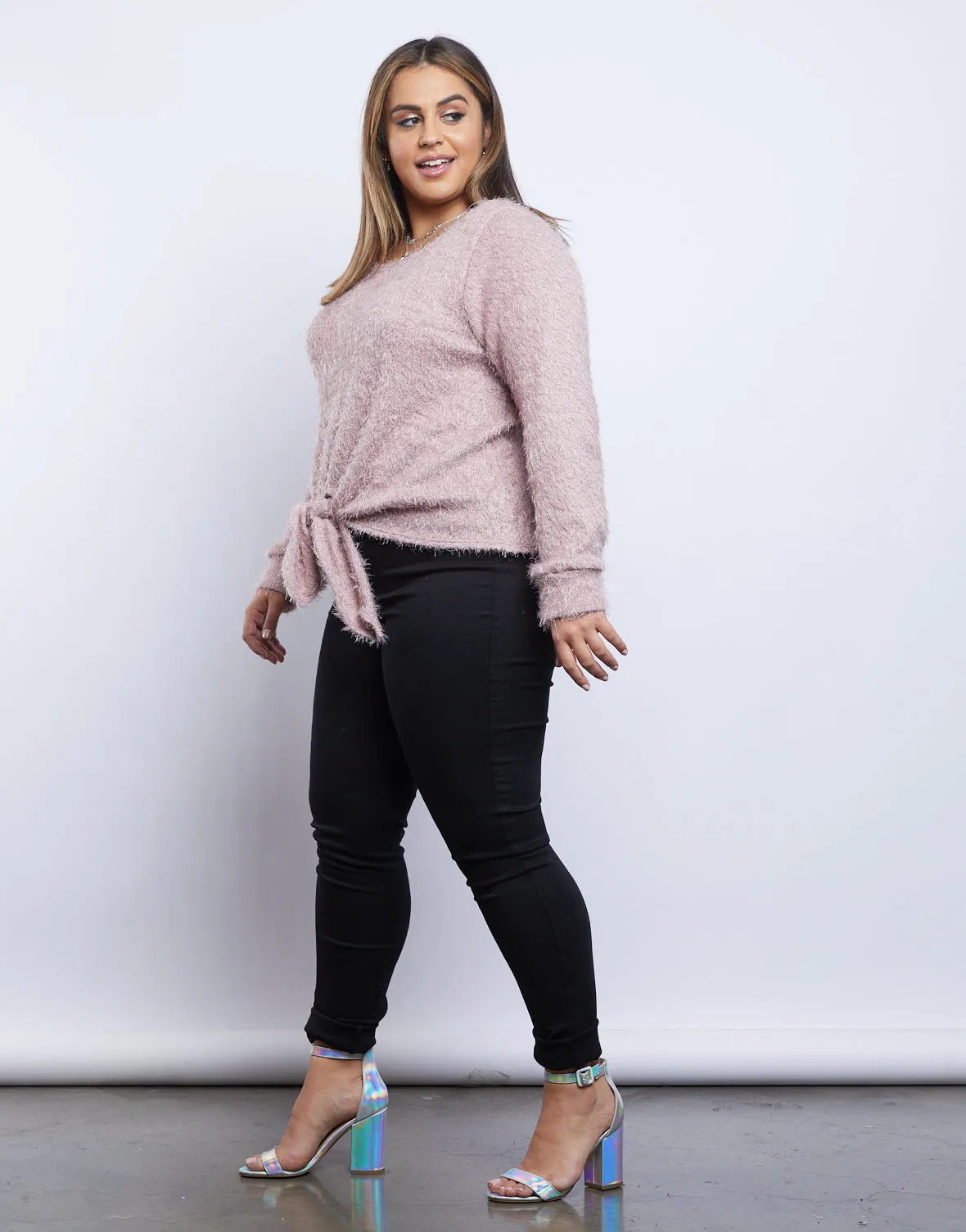 Plus Size Kristin Tie Sweater