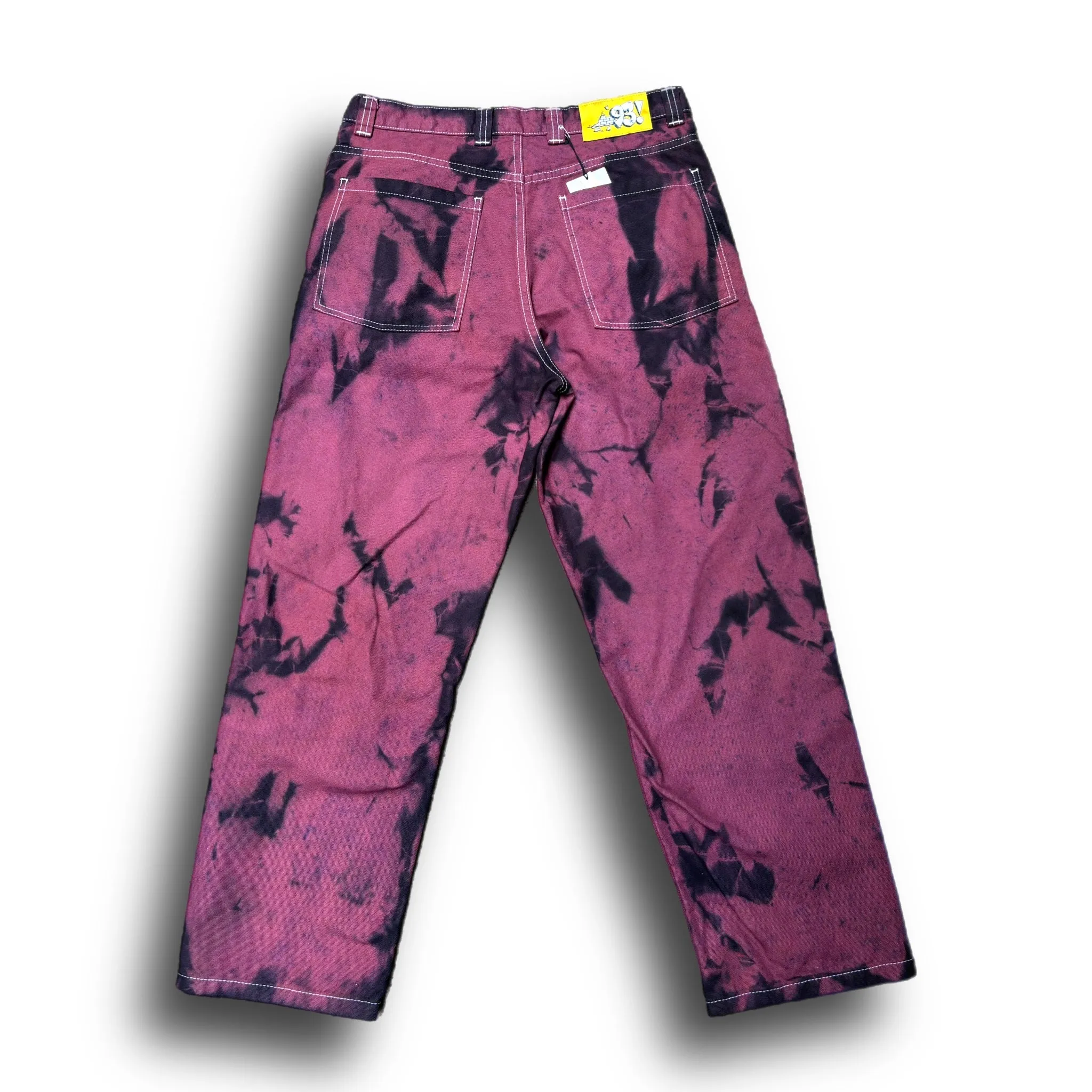 Polar Skate Co. - '93 Work Pants - Over-Dyed - Plum/Black