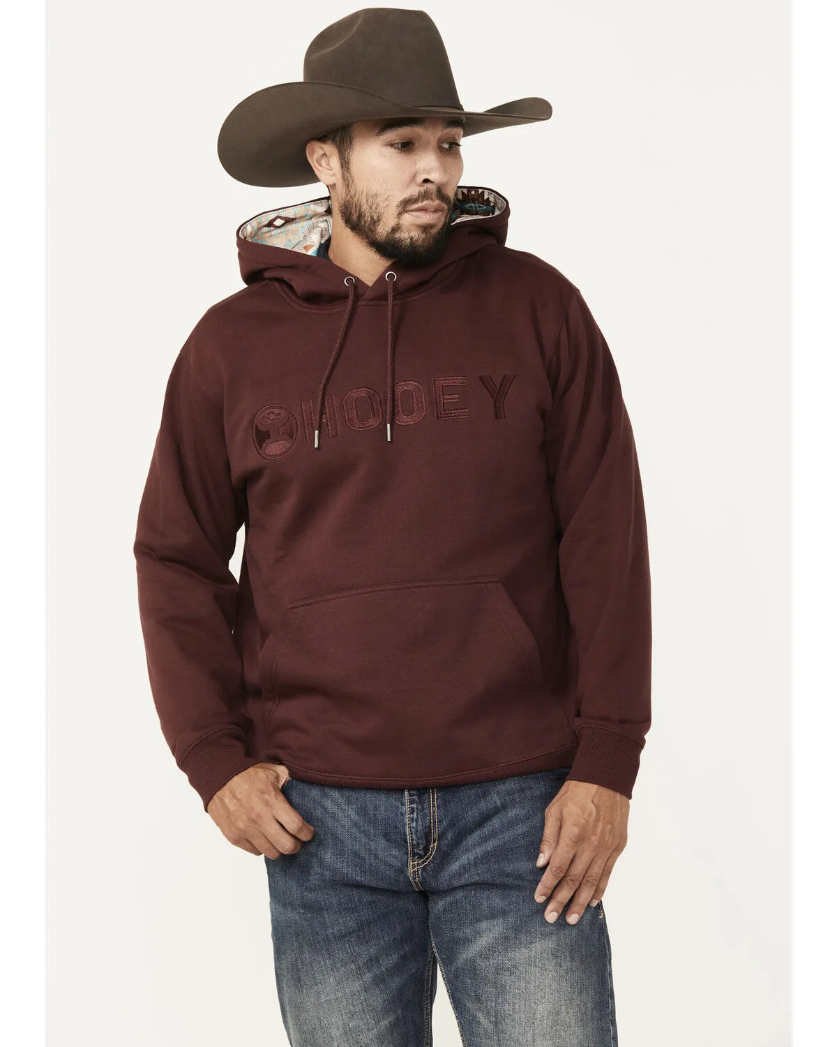 Product Name:  Hooey Men's Boot Barn Exclusive Embroidered Logo Hooded Sweatshirt