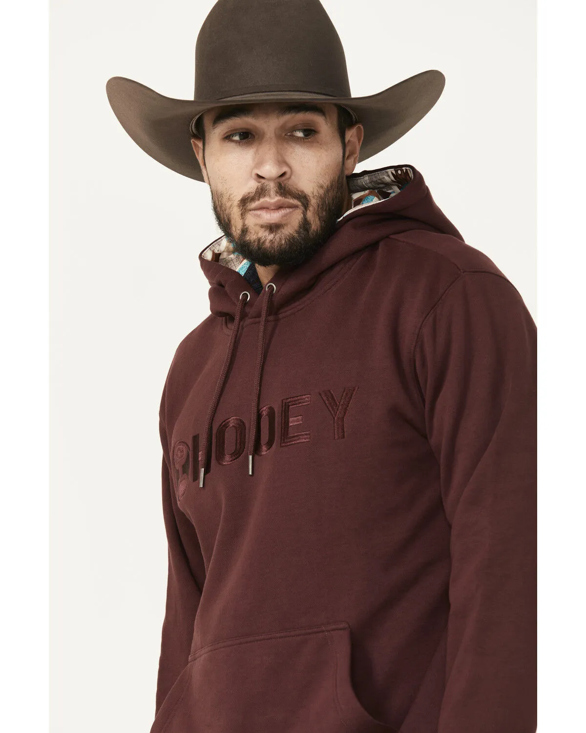 Product Name:  Hooey Men's Boot Barn Exclusive Embroidered Logo Hooded Sweatshirt