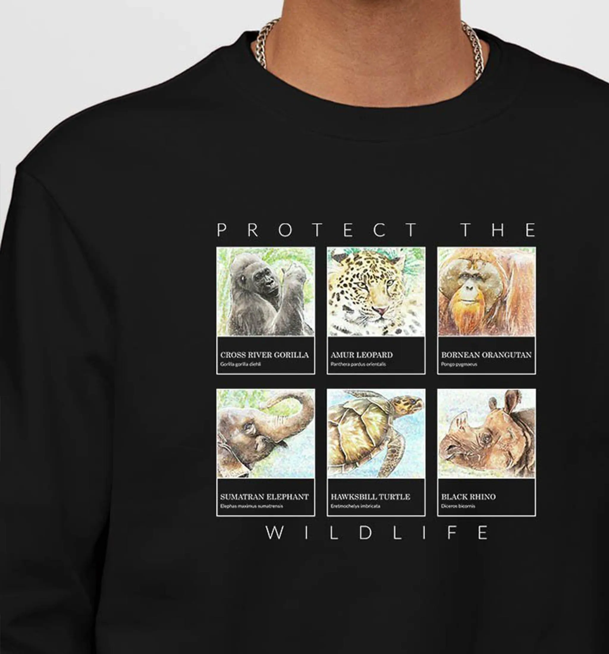 Protect The Wildlife | Vegan Crewneck