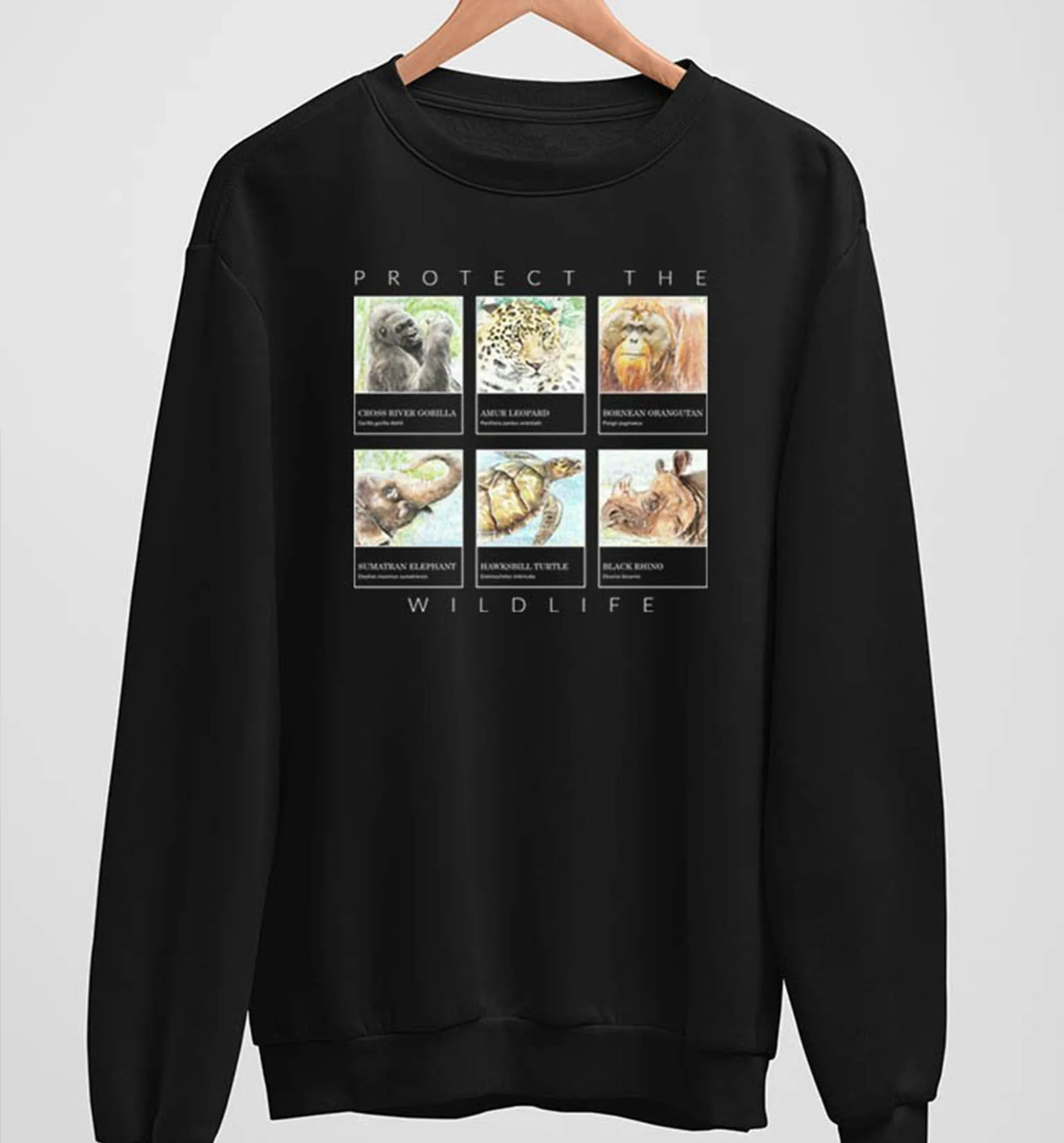 Protect The Wildlife | Vegan Crewneck