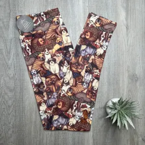 Puppy Dog Collage Soft Leggings