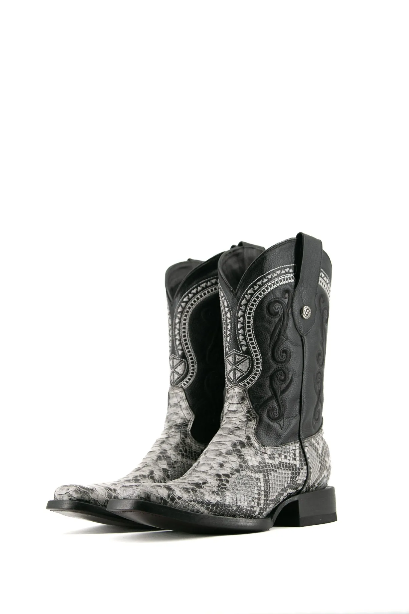 Python Natural Rodeo Toe Cowboy Boot