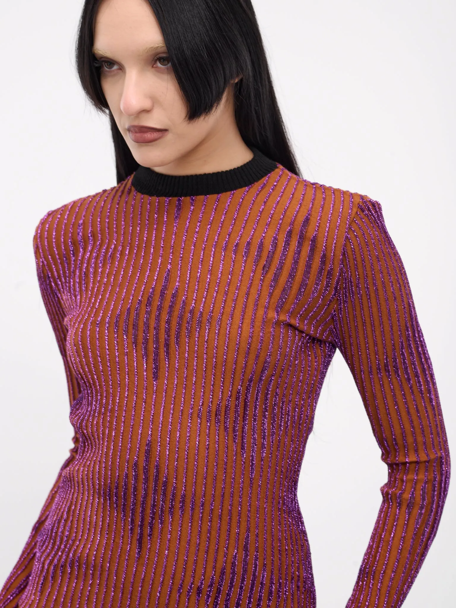 Relief Star Sweater (SS-X0024-09-02-BROWN-PURPLE)