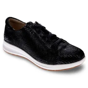 Revere Athens Black Lizard Sneaker (Women's)