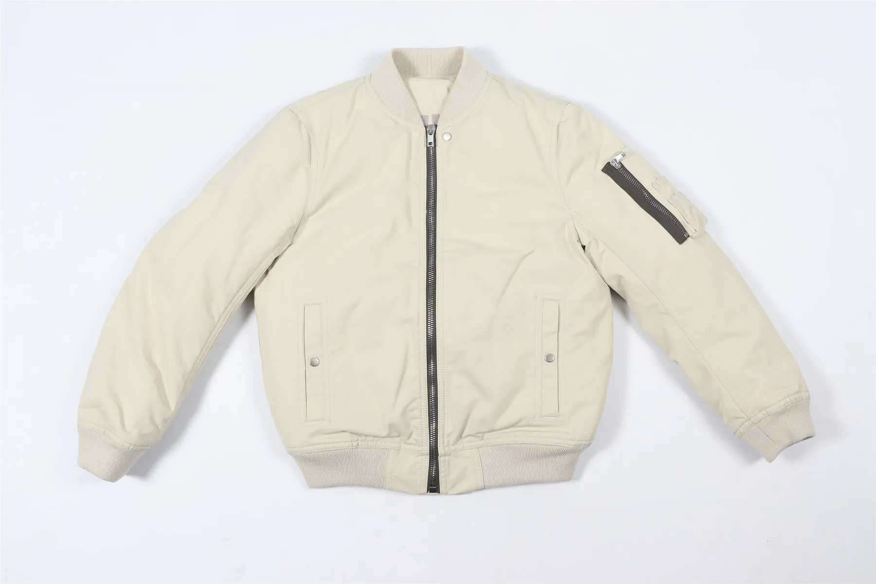 RICK OWENS BEIGE KIDS BOYS NYLON JACKET 8 YEARS