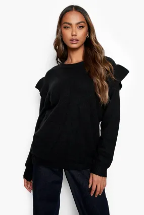 Ruffle Sleeve Sweater