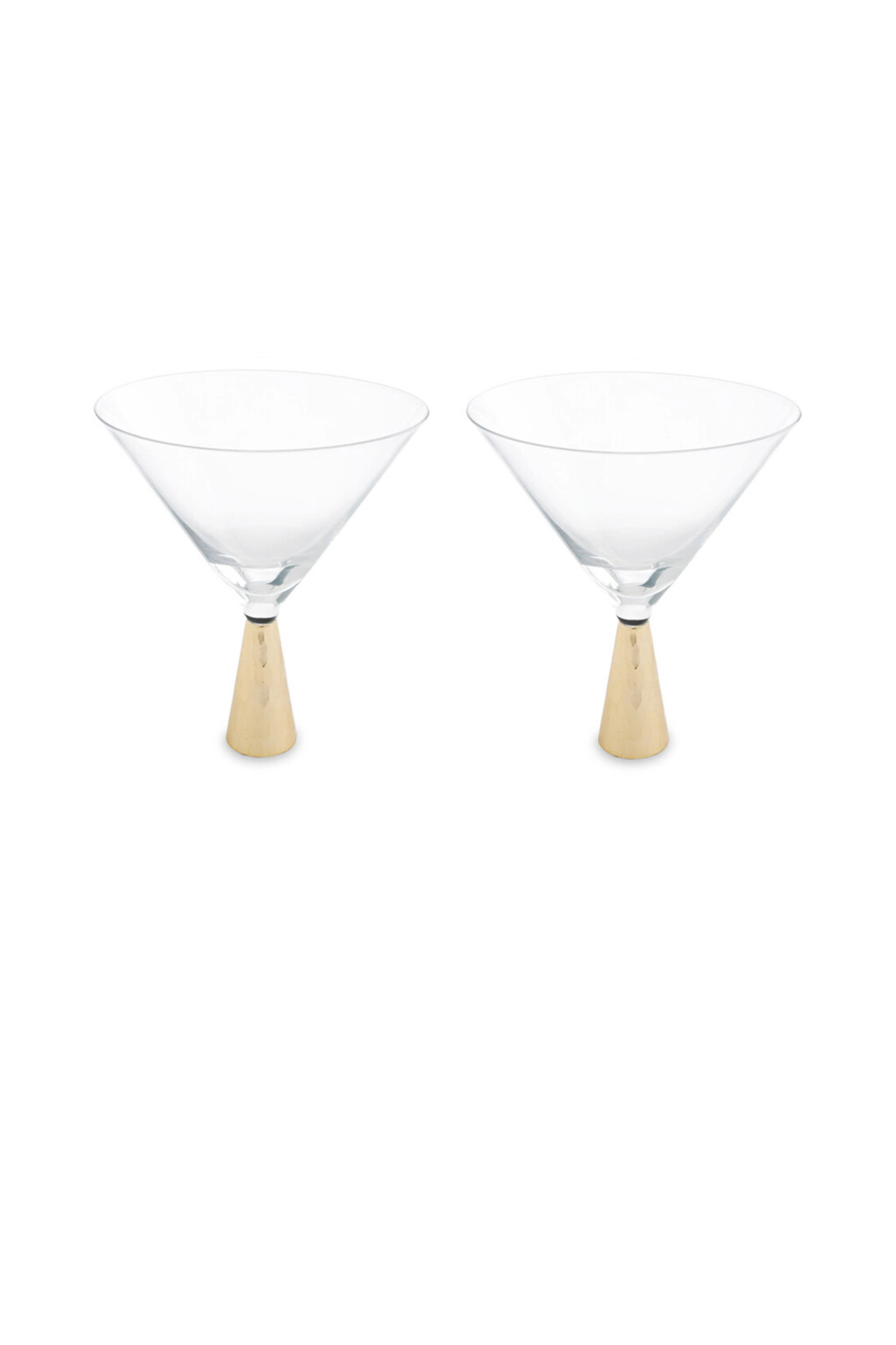 S/2 Cocktail Glasses - Clear And Gold - Interiors by Premier - Home All | H&M GB