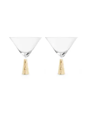 S/2 Cocktail Glasses - Clear And Gold - Interiors by Premier - Home All | H&M GB