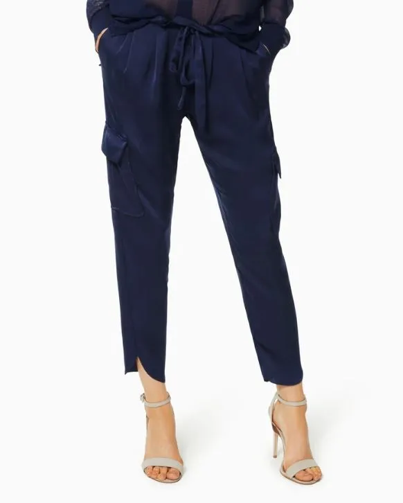 Satin Pocket Allyn Pant - Spring Navy