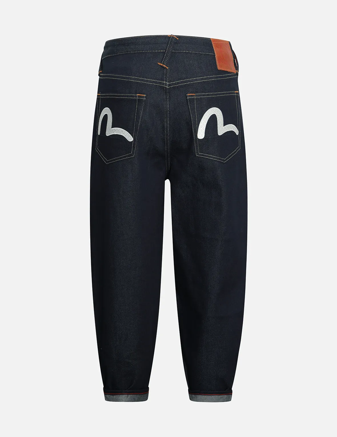 Seagull Embroidery Balloon Fit Jeans