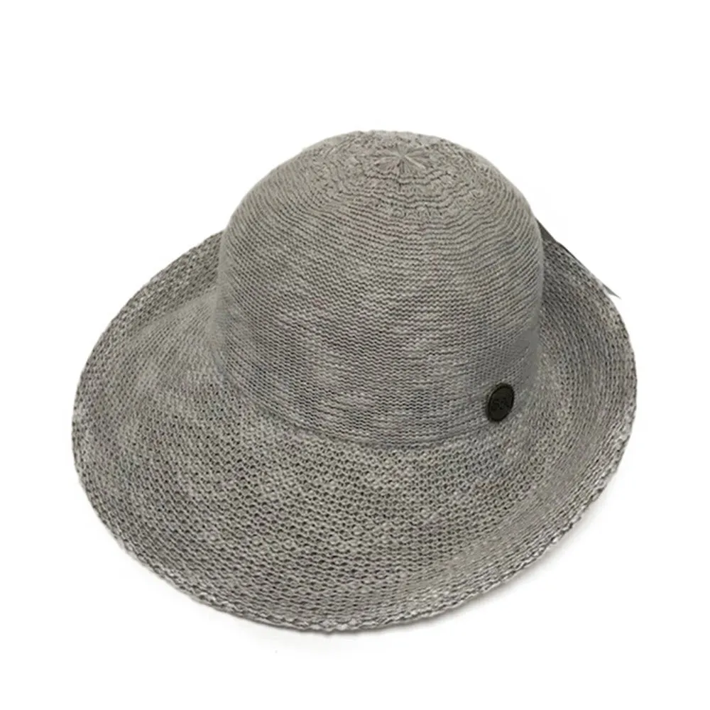 SHIHREEN TURN BRIM HAT GRAY