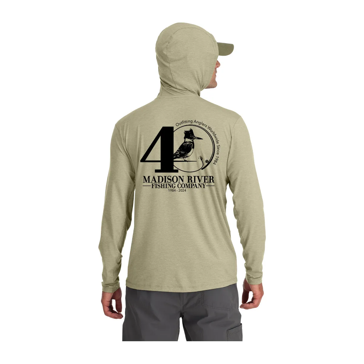 Simms MRFC 40th Logo SolarFlex Cooling Hoody Stone