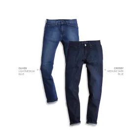 Skinny Oliver Light/Medium Blue and Crosby Medium/Dark Blue 2-Pack Jeans