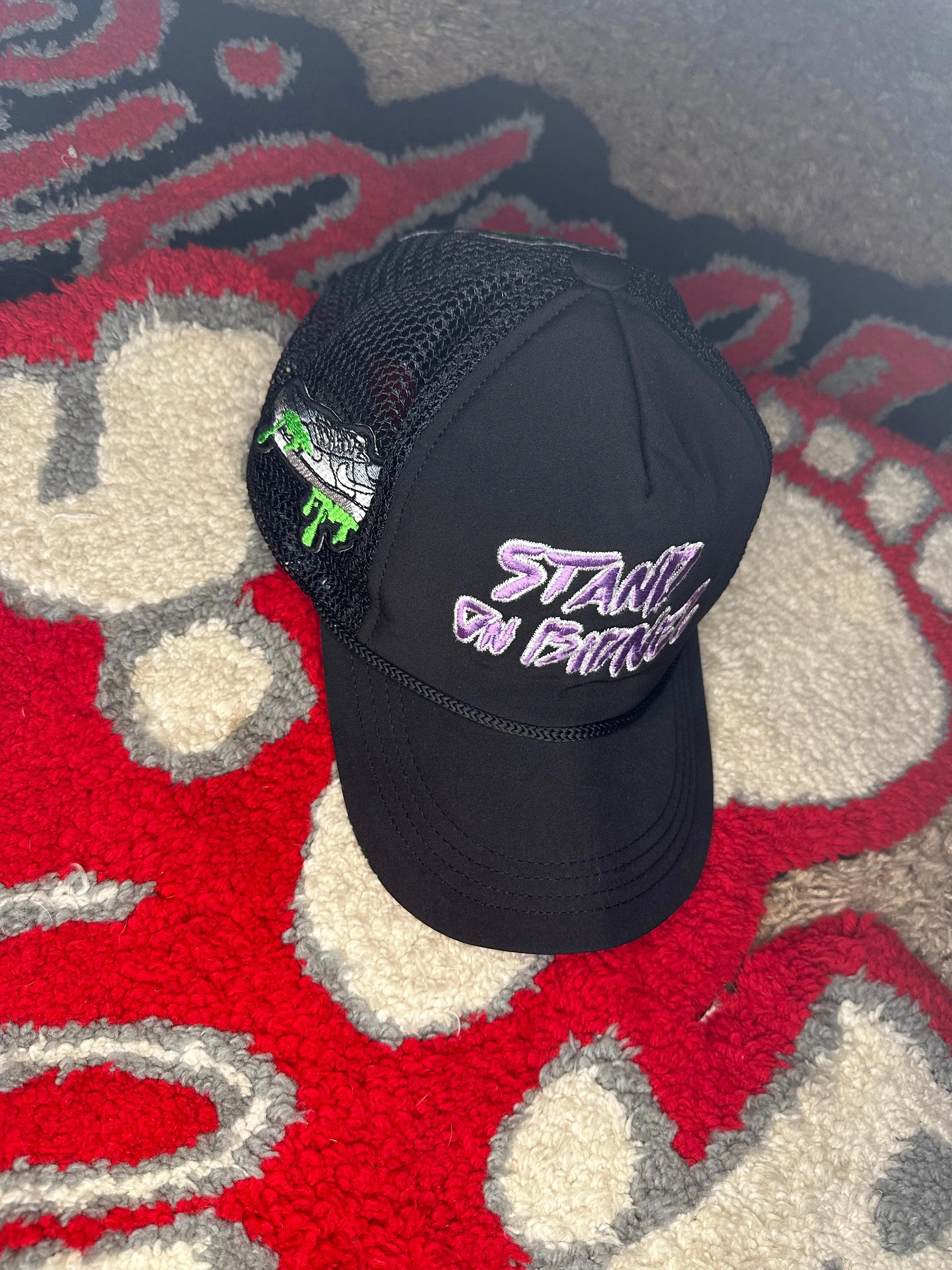 STAND ON BIDNEZ  SLATTBIDNEZAPPAREL TRUCKERS HAT