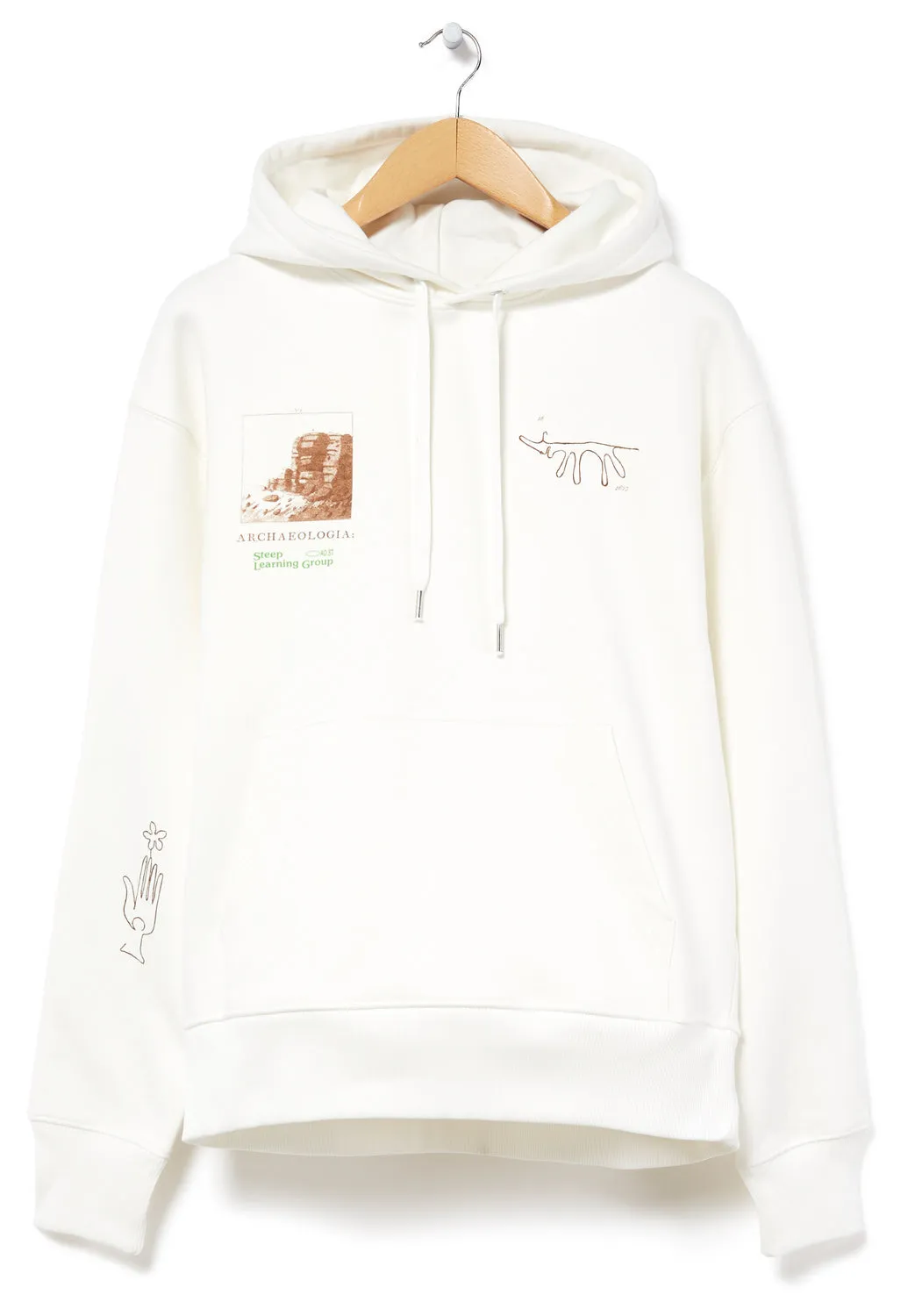 Steep Learning Group Robin Hood Stride Hoodie - Off White