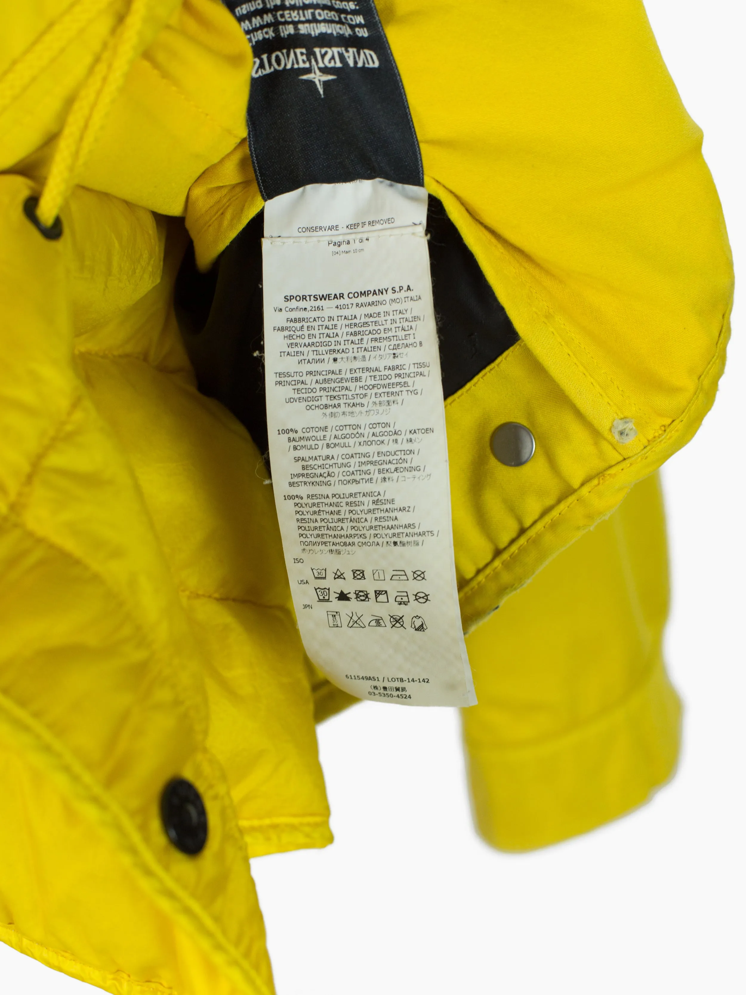 Stone Island AW14 Supreme Raso Gommato Field Jacket w/ Racing Visor