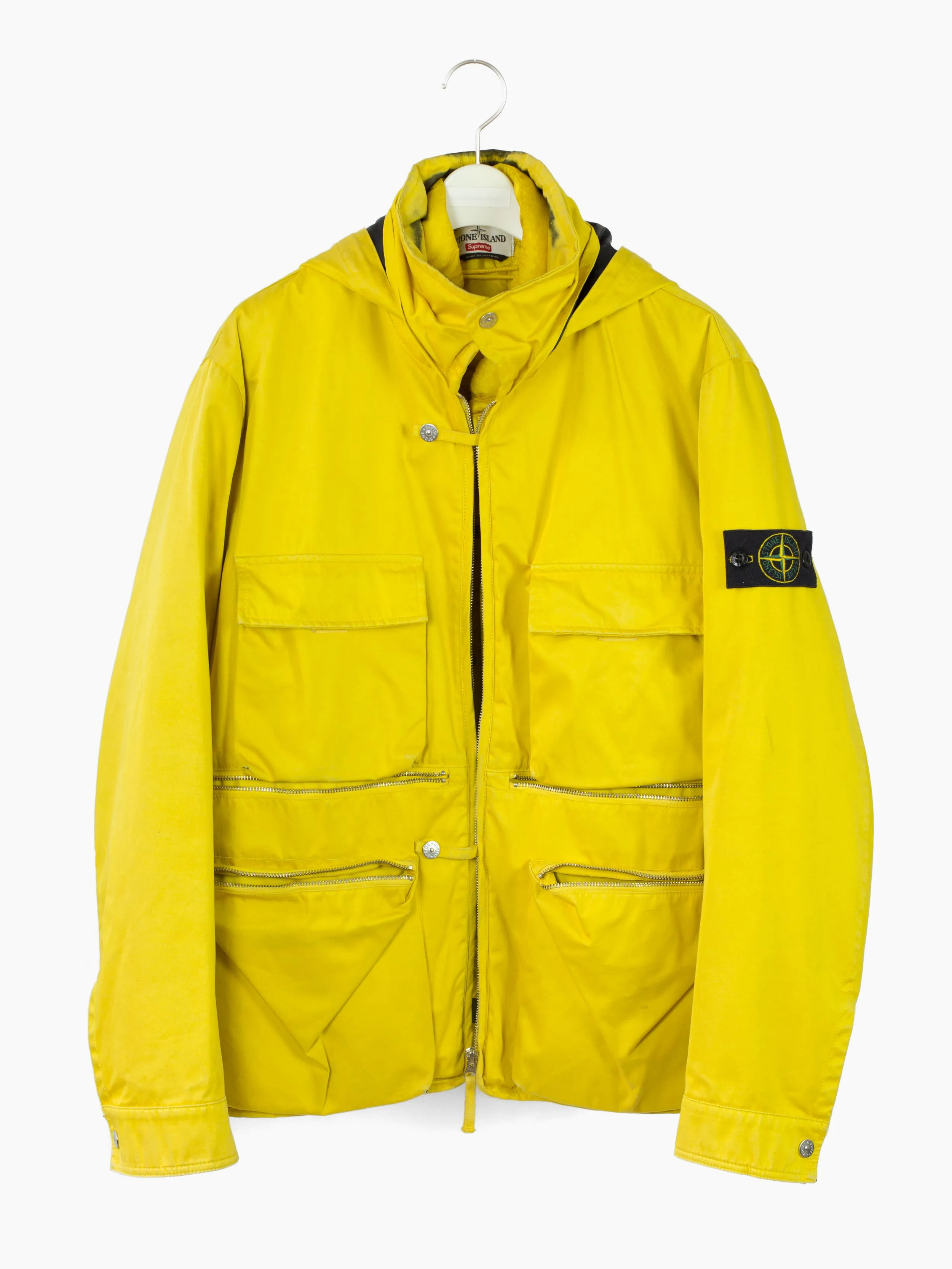 Stone Island AW14 Supreme Raso Gommato Field Jacket w/ Racing Visor