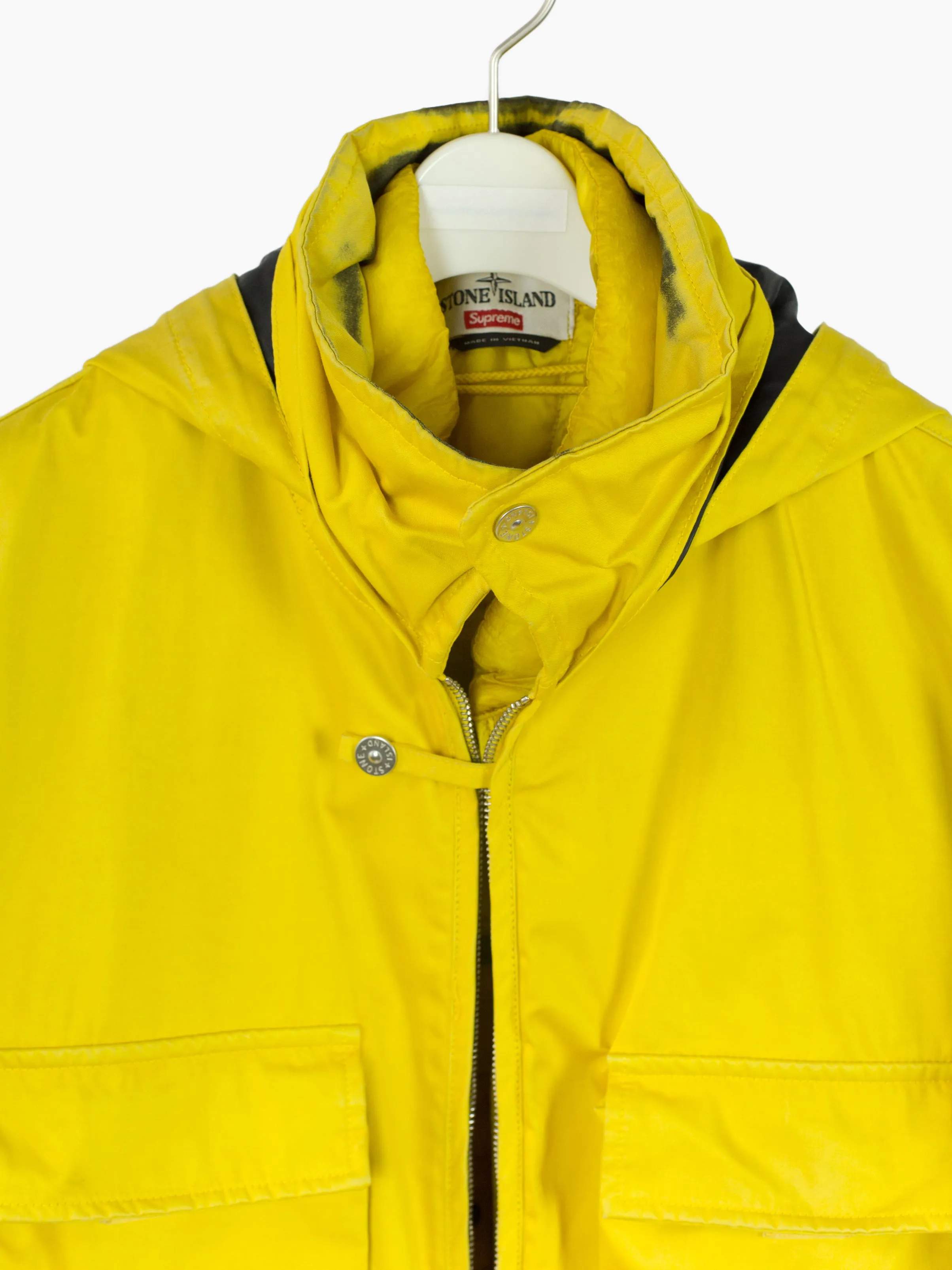 Stone Island AW14 Supreme Raso Gommato Field Jacket w/ Racing Visor