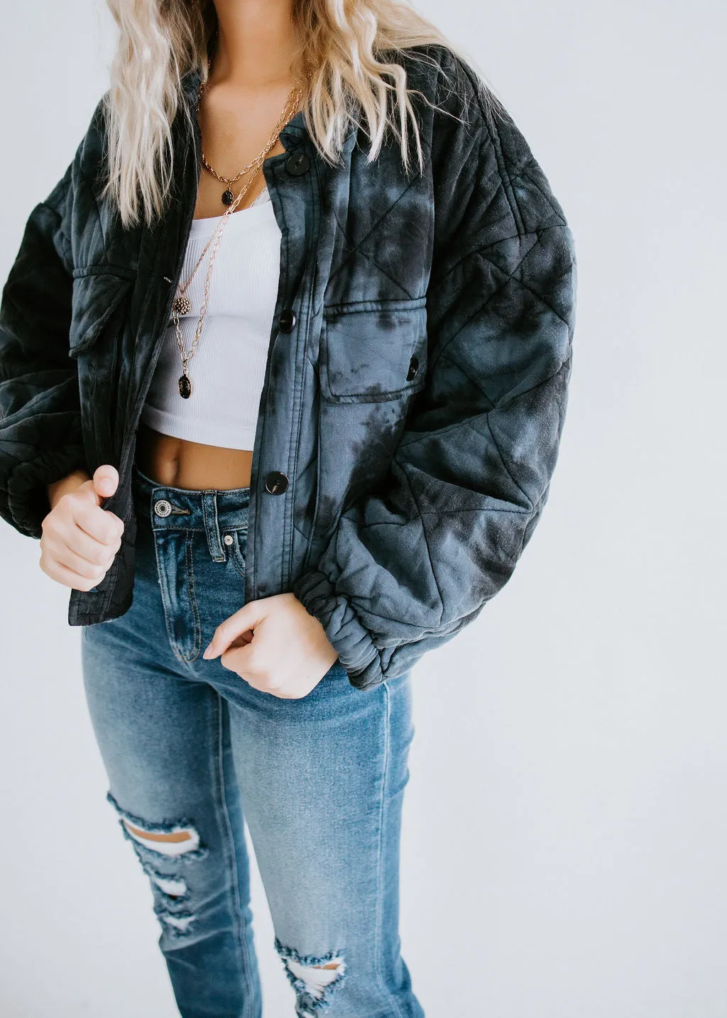 Stormi Quilted Crop Jacket FINAL SALE