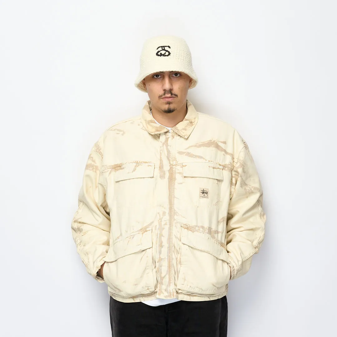 Stüssy - Distressed Canvas Shop Jacket (Khaki)