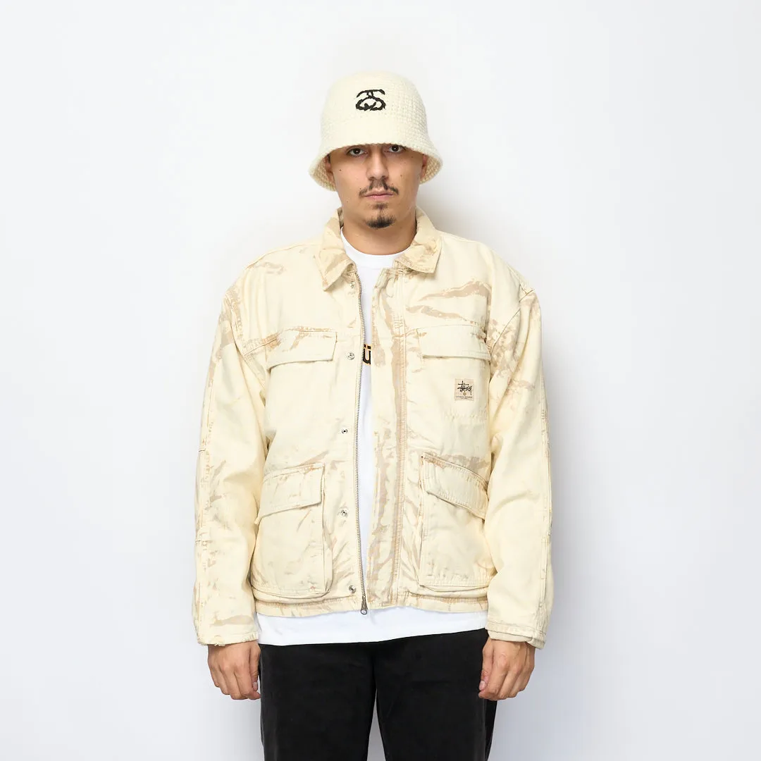 Stüssy - Distressed Canvas Shop Jacket (Khaki)