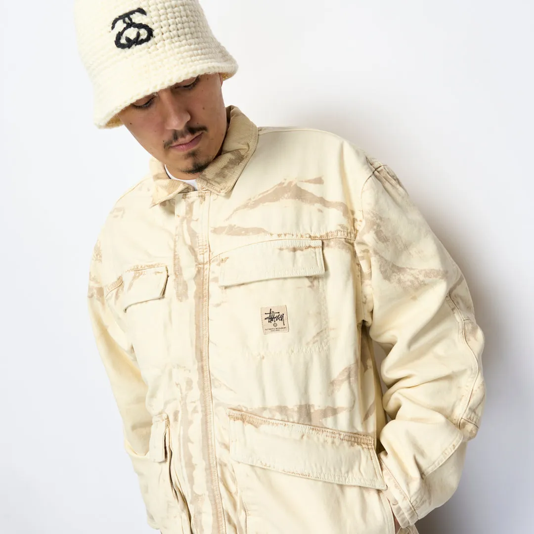 Stüssy - Distressed Canvas Shop Jacket (Khaki)