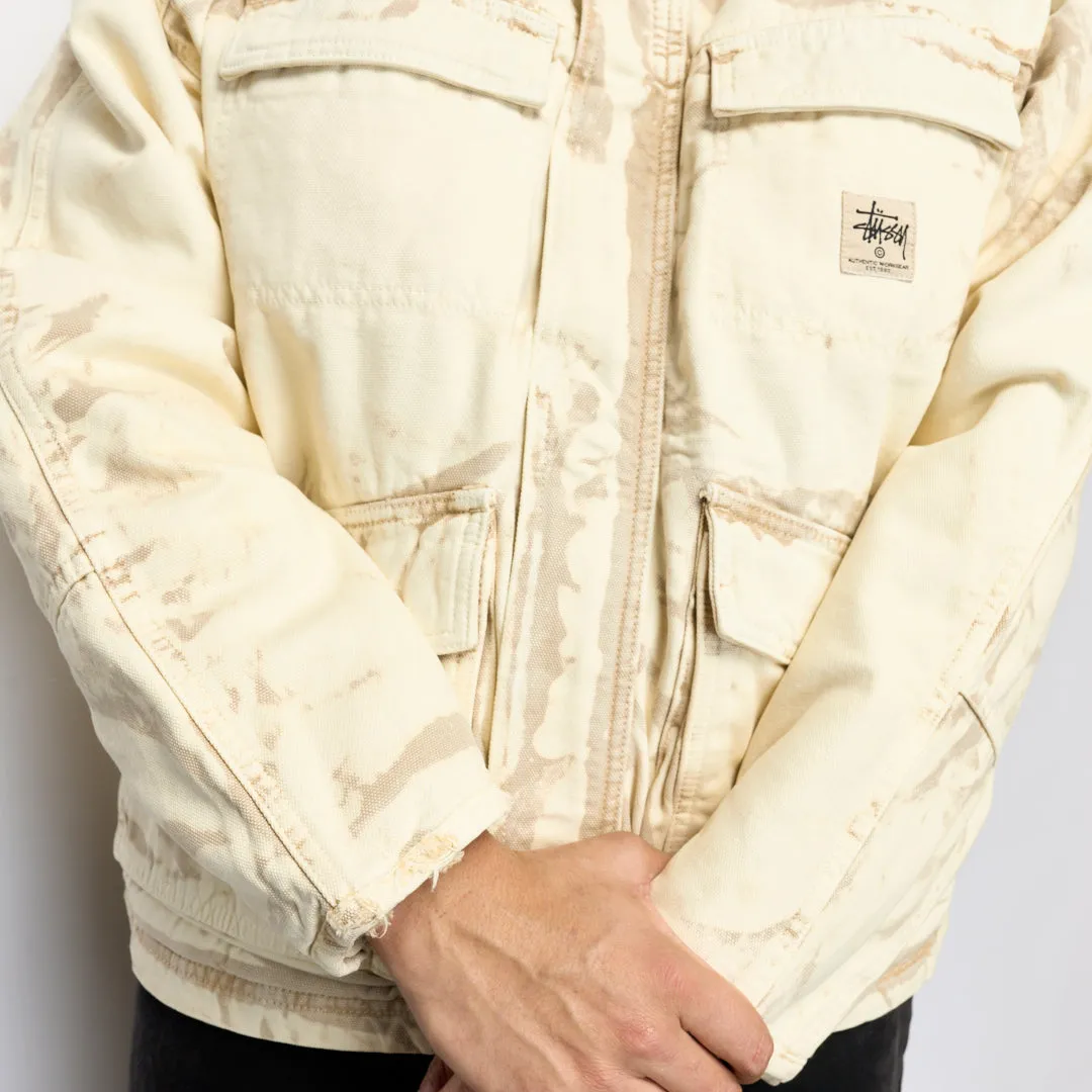 Stüssy - Distressed Canvas Shop Jacket (Khaki)