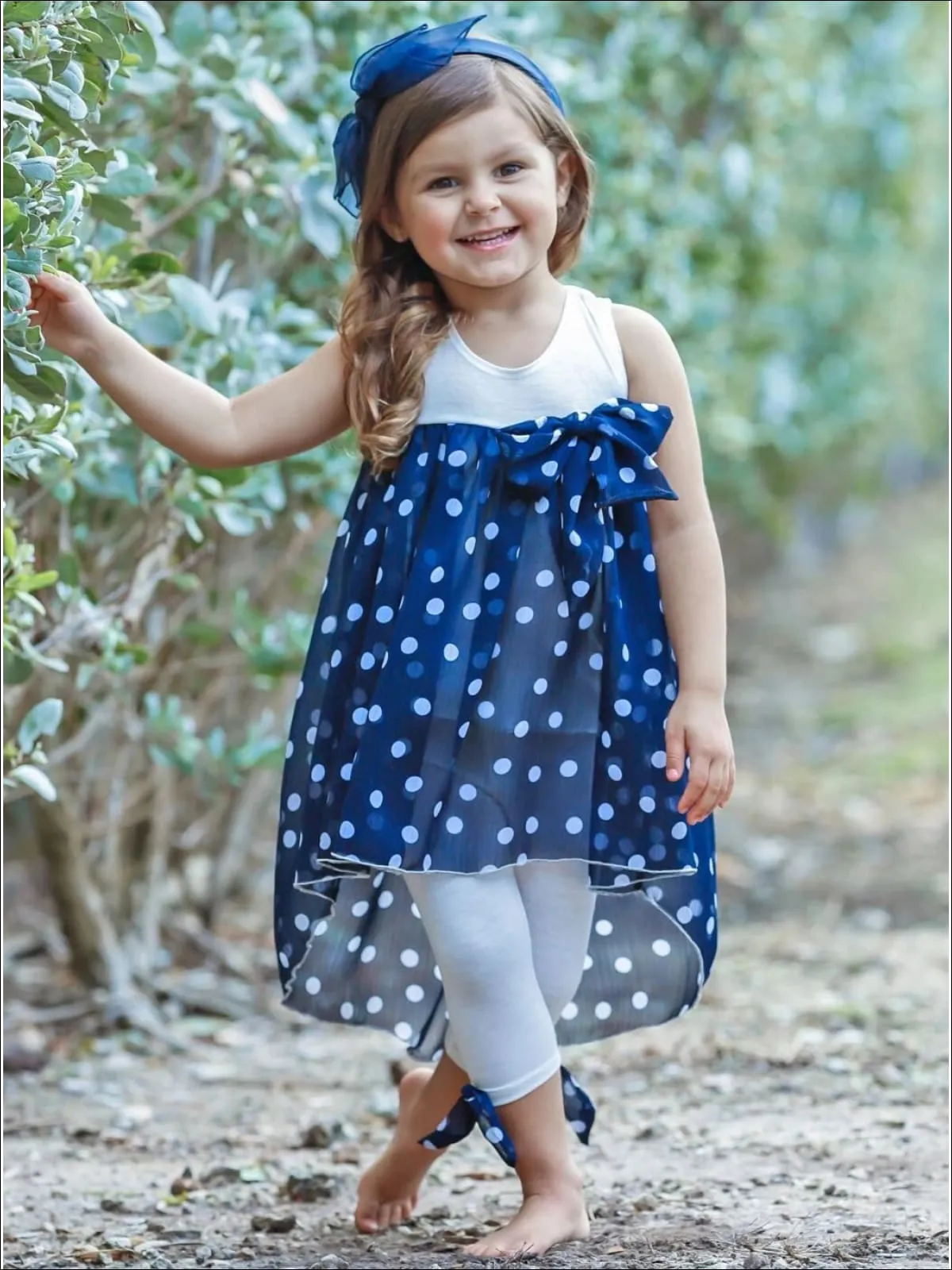 Sweet Perfection Polka Dot Tunic And Legging Set