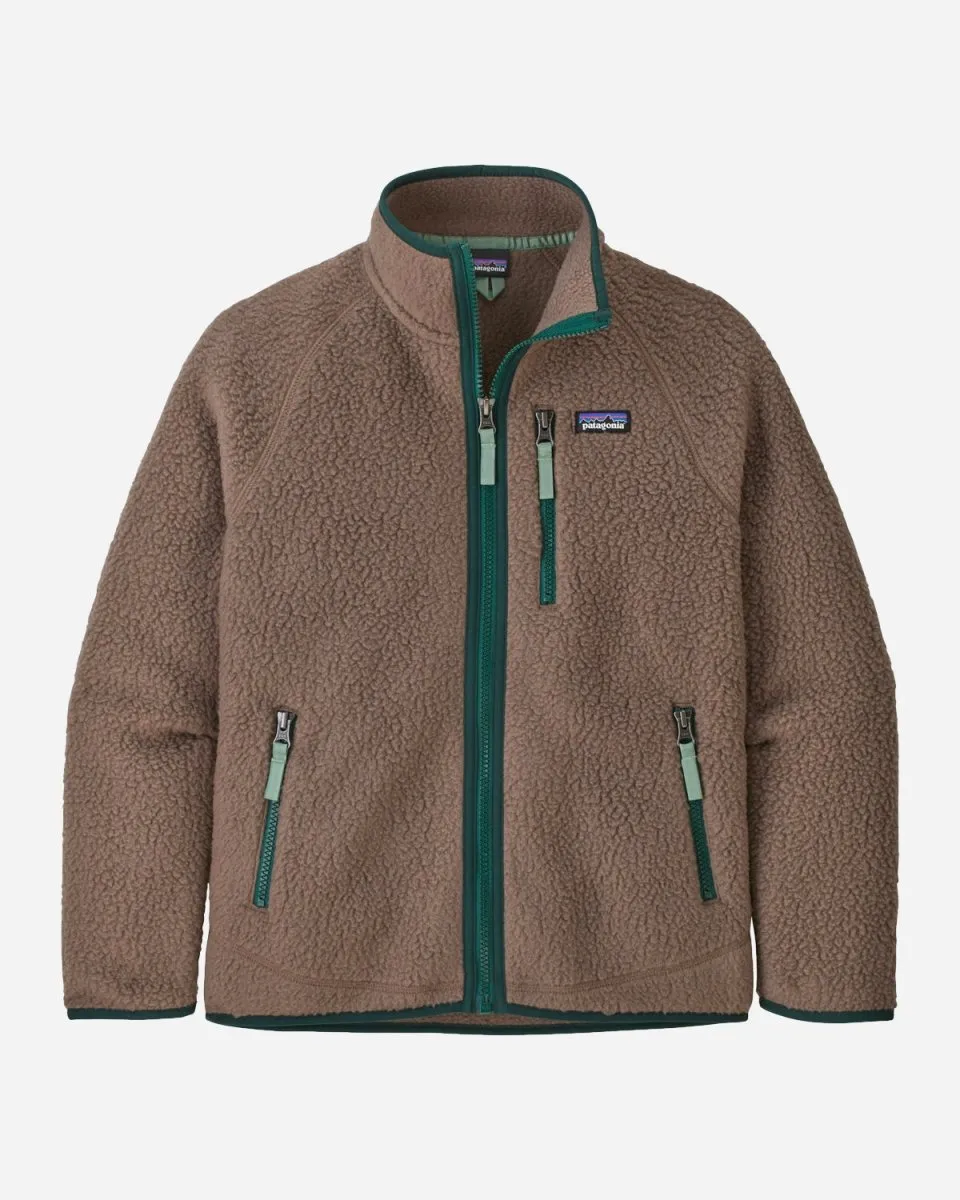 Teens Retro Pile Jacket - Topsoil Brown