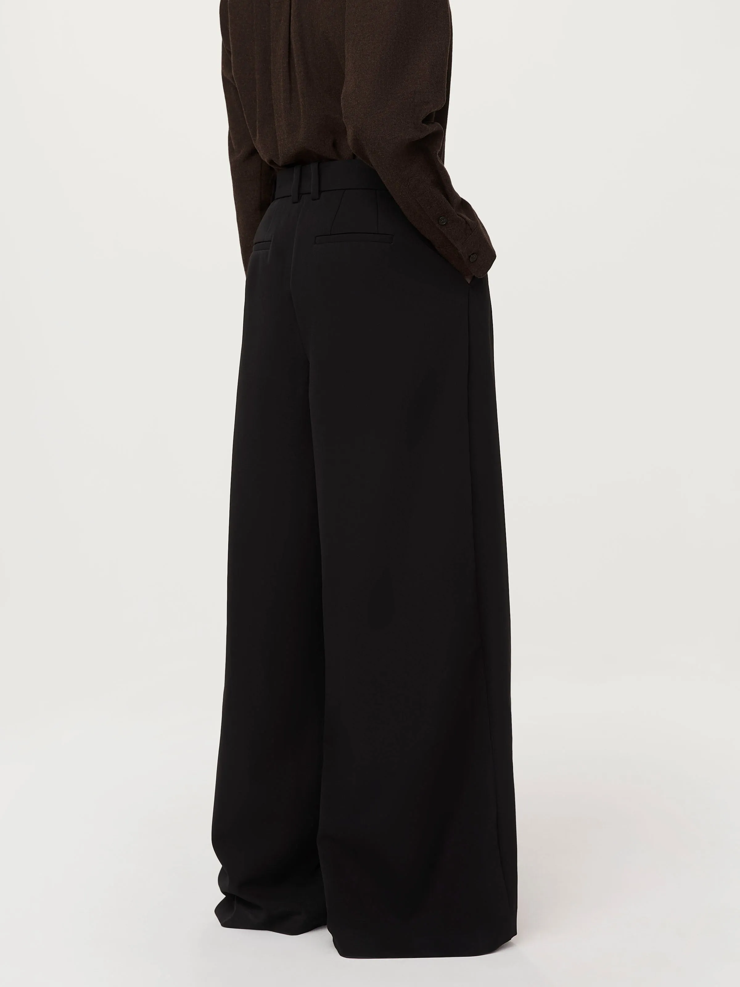 The Carmen Ultra-Wide Pant  in Black