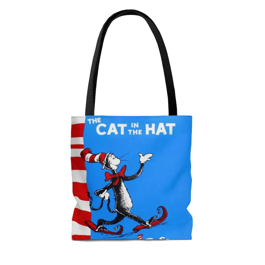 The Cat In The Hat Book Cover Tote Bag