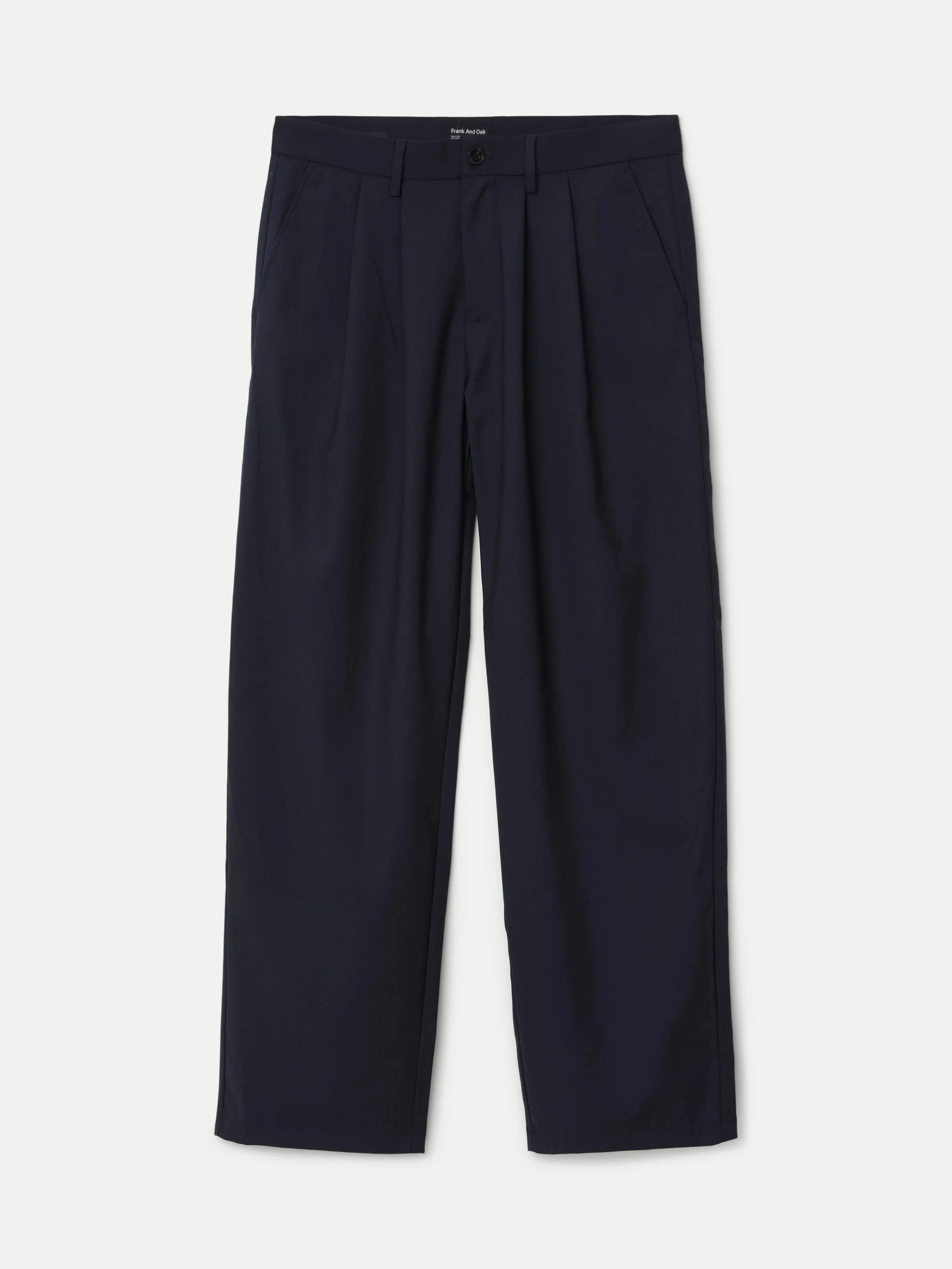 The Theo Pleated Baggy Pant in Deep Blue