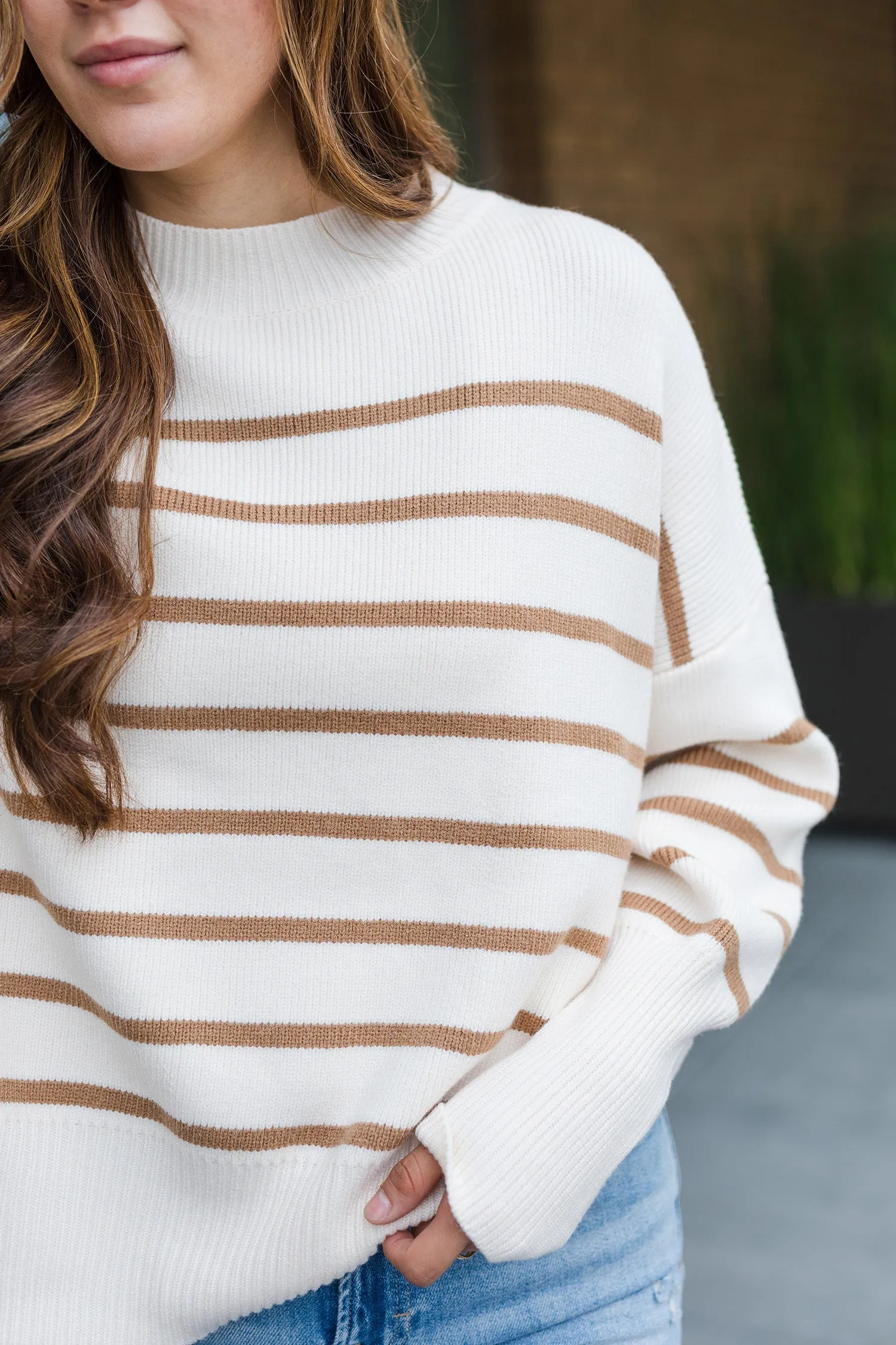 The Turn It Up Striped Long Sleeve Sweater