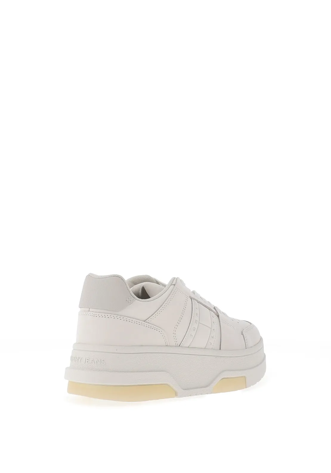 Tommy Jeans Brooklyn Flatform Trainers, White and Grey